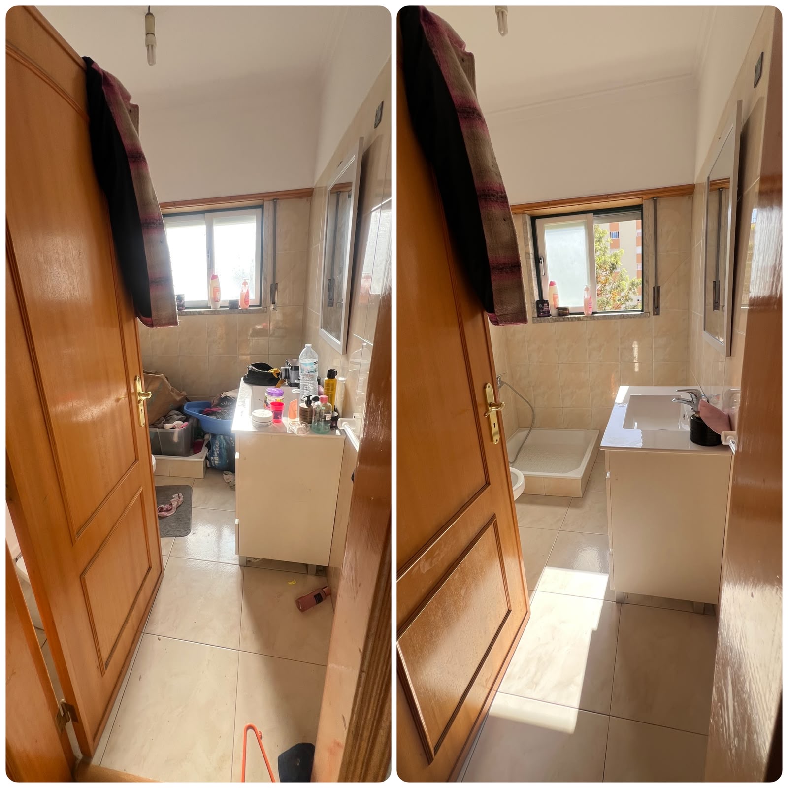 Casa de banho completa — antes e depois